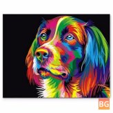 Colorful Puppy Dog DIY Painting Set - 50x40CM