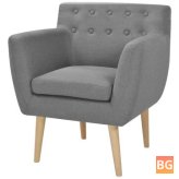 Gray Fabric Armchair
