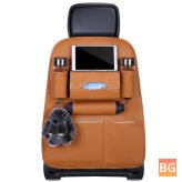 Leather Car Seat with Built-in Phone Storage Pocket - 65*50CM