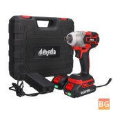 Mensela EW-L1 3In1 18V 3500RPM 380N.M Brushless Impact Wrench - 1/2'' Chuck 3 Speeds Wireless Rechargeable Screwdriver Drill - Working Light