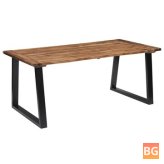 Dining Table - Solid Acacia Wood 70.9