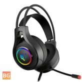 Virtual 7.1 Channel Headset with 50mm Microphone for PC