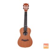 23" Carbon String Ukulele in Peach Blossom Color for Guitar Players