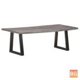 Black Coffee Table withLive Edges - 45.3