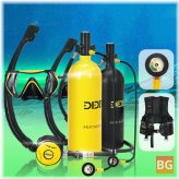DEEP X5000 Snorkeling Water Tank with Underwater Glasses and Pressure Gauge - Long