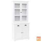 Buffet Cabinet with 4 Doors - 80x40x180 cm MDF and pine wood