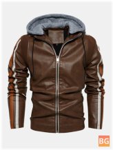 Zipper Pockets for Men Hooded Coats