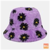 Women's Daisy Flower Pattern Bucket Hat