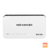 Netcore 8-Port Ethernet Switch for Home and Small Office