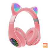 Bluetooth Headset with Mic for Bakeey M2 Cut Cat Ear Headphones
