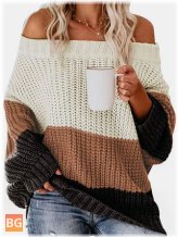 Color Block Sweater for Women