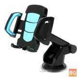 360-Degree Rotation Car Phone Holder with Suction Cup and Bracket