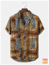 Leopard Striped Shirt