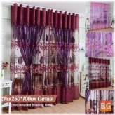 Floral Sheer Window Curtain