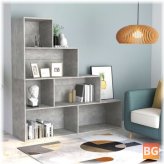 Gray Book Cabinet with Divider