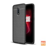 Soft Litchi Texture Protective Case for OnePlus 7
