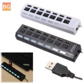 USB 2.0 Hub with Power On/Off Switch
