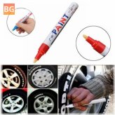 Permanent Marker - Red - Tire Marking - Metal Outdoor