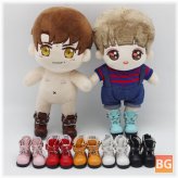 6-Point BJD Doll Sports Shoes in Multi-Color Leather for 15cm Baby Dolls
