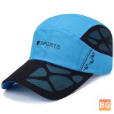 Breathable Baseball Cap with Sport Peak