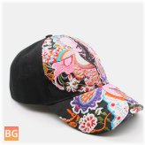 Sunhat with Flower Embroidery - Women's