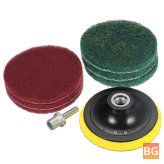 6-Pack of Abrasive Finishing Pads, 100/125mm