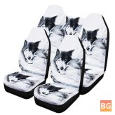 Car Seat Cover for Five Seater - Universal Printing Front/Rear/Backrest Seat Protector