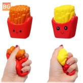 French Fries Squishy 10CM - Slow Rising Straps - Pendant - Soft Squeeze Scented Bread Toy