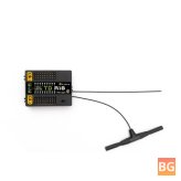 FrSky Tx2 R18 OTA 2.4G 900M 18CH Tandem Dual-Band Mini Receiver with Low Latency Long Range Built-in Power Switch Current Voltage Sensors for RC Drone