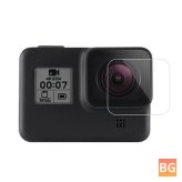 GP-FLM-801 9H Tempered Glass Lens Protective Film for GoPro Hero 8 Black Action Camera