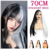 Black Wigs for Women - Long Hair - Mixed Colors - Heat Resistant