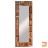 Wall Mirror 50x110 cm - Solid recycled wood