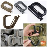 CAMTOA Max Load 90kg D-Ring Key Chain Outdoor Climbing Carabiner with Tool