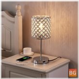 Crystal Touch Lamp with USB Charging & Dimming