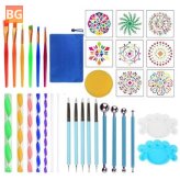 Stencil Pens, Paint Brushes, and Drawing Tools - Set of 3