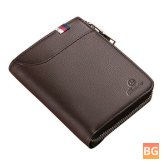 Zipper Wallet for Men - Black