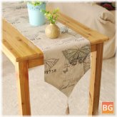 English Linen Table Runner with Heat Insulation