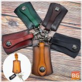 Vintage Belt Key Bag with Men's Genuine Leather