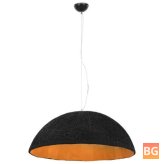 Hanging Lamp E27 - 70 cm black and gold