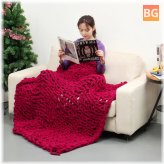 Handmade Cotton Knitted Blanket - Soft & Washable