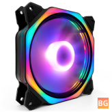 120mm RGB LED Fan with Mute Feature and Computer Cooling