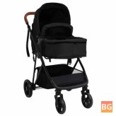 3-in-1 Steel Stroller with Anthracite and Black