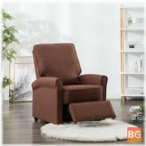 Armchair in Brown Fabric
