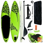 SUPERPaddle Board Surfboard with Inflatable Paddle Board and Accessories Max Load: 140kg/305x76x15cm
