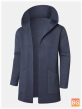 Big Pockets Hooded Casual Clothes - Pure Color