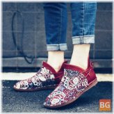 Women's Slip-on Boot with Folkways Pattern Stitching