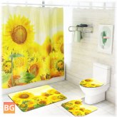 Sunset Sunflower Bathroom Set
