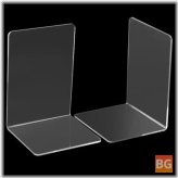 160x150 Clear L-shaped Bookend Stand for Office - School