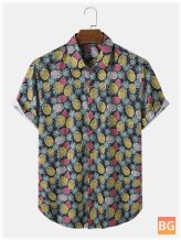 Street Button Shirts with Men's Funny Allover Print