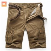 Summer Mens Shorts with Cotton Pockets - Solid Colors